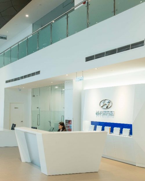 hyundai reception desk