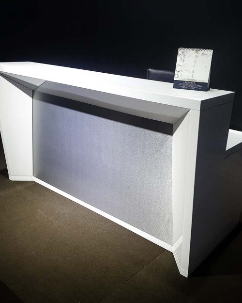 custom made reception desk built by teamweld